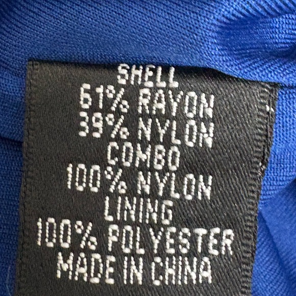 Adrianna Papell Cobalt Blue Lace Cocktail Dress | Size 18W - Picture 8 of 9